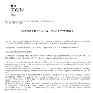 Document de synthèse DDFIP Garches